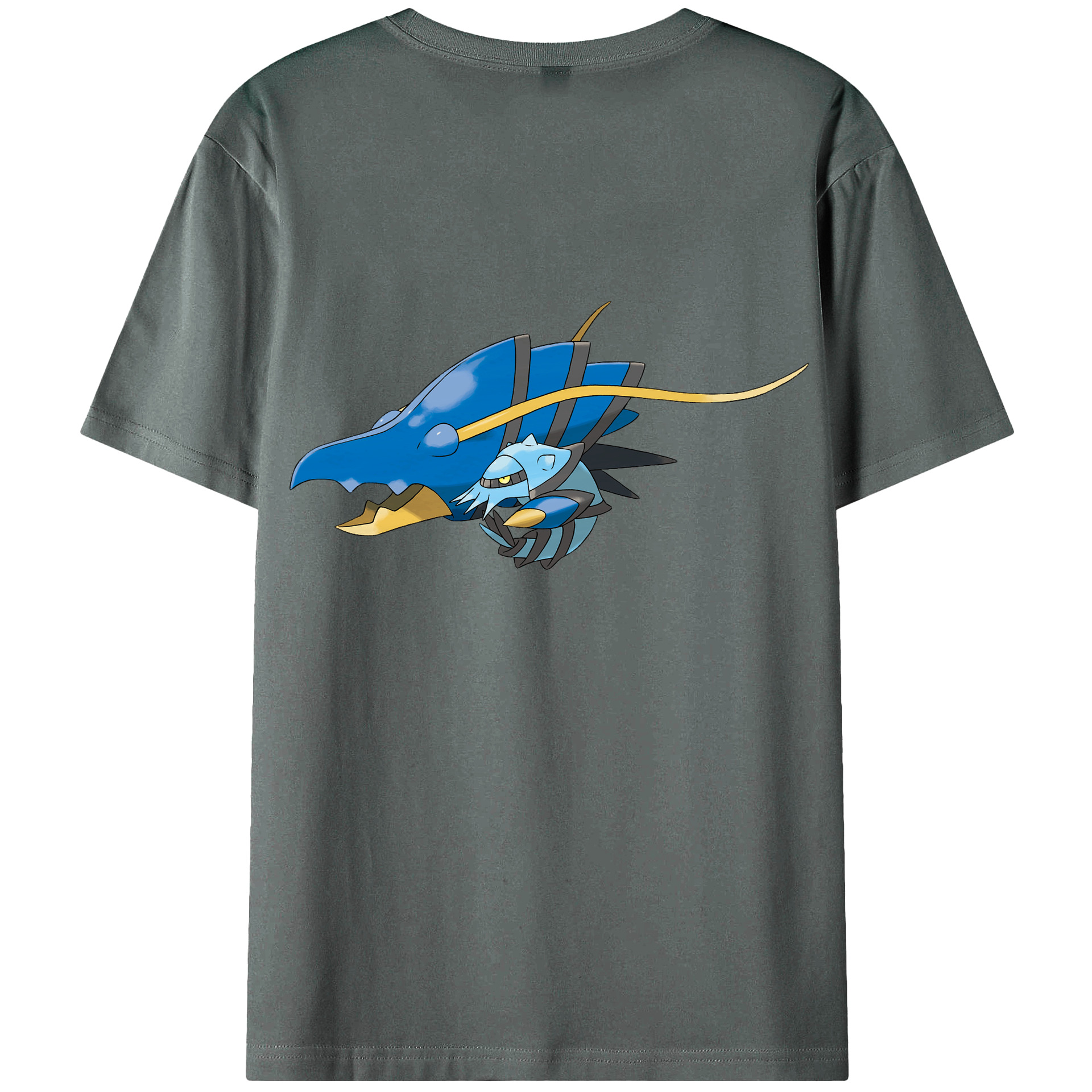 （画像用） ポケットモンスター Pokémon 綿100％ メンズ半袖Tシャツ（バックプリント） 通気性